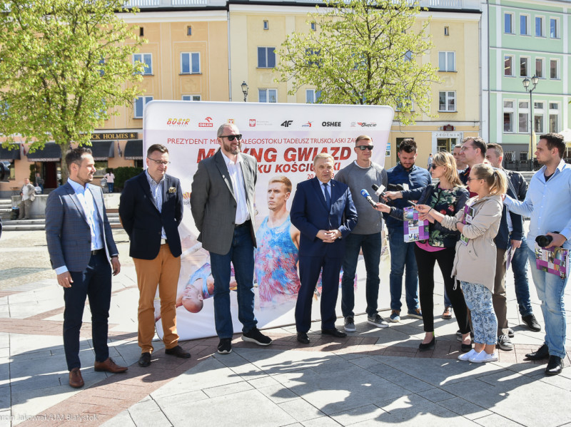 Gwiazdy lekkoatletyki na Rynku Kościuszki w Białymstoku