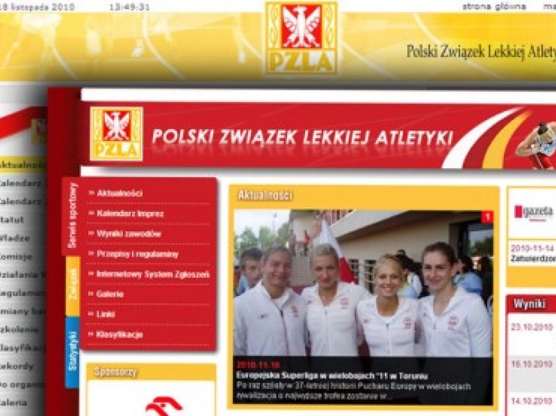 Nowy serwis internetowy PZLA